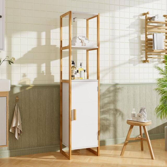 Kabinet UK 33x30x148cm 4-Tier Single-door Storage Cabinet - image 1