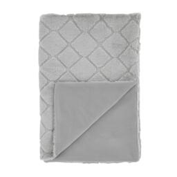Catherine Lansfield Cosy Diamond Faux Fur Soft Blanket Throw - thumbnail 4