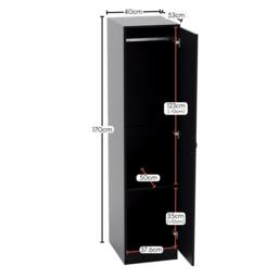 Lassic Vida Designs Riano 1 Door Wardrobe - thumbnail 2