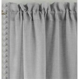 Enhanced Living Tahiti Pom-Pom Trim Single Voile Panel - Pair - thumbnail 3