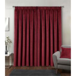 Enhanced Living Oxford Velvet 100% Blackout Tape Top Curtains - thumbnail 2