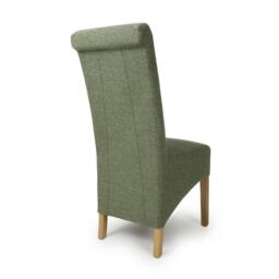 Shankar Set of 2 Krista Weave Green Dining Chairs - thumbnail 2