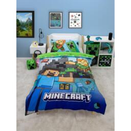 Minecraft Minecraft Levels Single Panel Duvet
