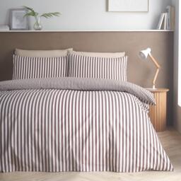 Catherine Lansfield Epping Textured Stripe Duvet Cover Set