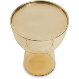 Fifty Five South Martini Amber Glass Side Table - thumbnail 1
