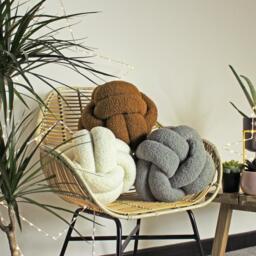 Furn Boucle Knot Fleece Cushion - thumbnail 2