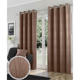 Enhanced Living Goodwood Silver Thermal Blockout Eyelet Curtains - thumbnail 1