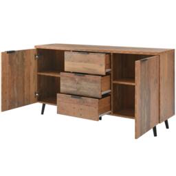 Urban Meuble Modern Console Table Brown Wood Stylish Storage - thumbnail 8