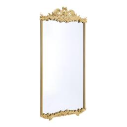 LIFE IDEAS Antique Gold Metal Ornate Full-Length Mirror - thumbnail 3