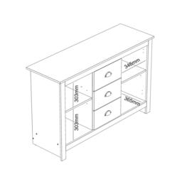 Jack Wills Lancaster 3 Drawer Sideboard - thumbnail 9
