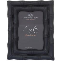 Interiors by Premier Hiba 5 x 7 Black Finish Bamboo Effect Photo Frame - thumbnail 1