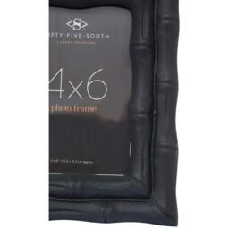 Interiors by Premier Hiba 5 x 7 Black Finish Bamboo Effect Photo Frame - thumbnail 5