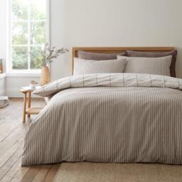 Bianca Brushed Regal Check Cotton Duvet Cover Set - thumbnail 2