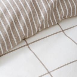 Bianca Brushed Regal Check Cotton Duvet Cover Set - thumbnail 5