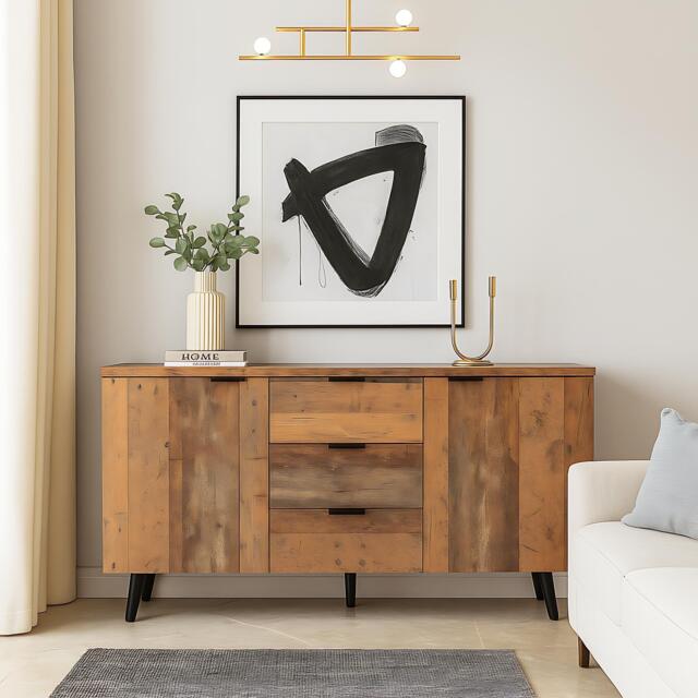 Urban Meuble Rustic Sideboard Space Saver Ample Storage - image 1