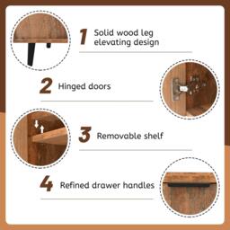 Urban Meuble Rustic Sideboard Space Saver Ample Storage - thumbnail 6