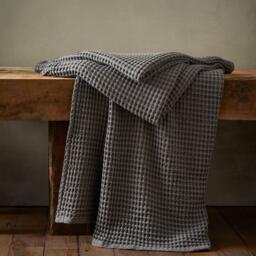 Pineapple Elephant Jaipur Chunky Waffle Cotton Blanket Throw - thumbnail 1