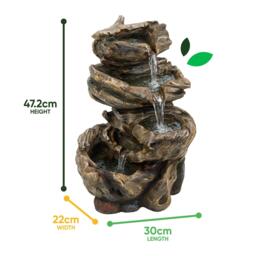 Streetwize Solar Water Feature - Rock Stack Water Fountain - thumbnail 3
