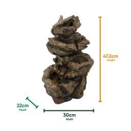Streetwize Solar Water Feature - Rock Stack Water Fountain - thumbnail 2