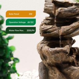 Streetwize Solar Water Feature - Rock Stack Water Fountain - thumbnail 6