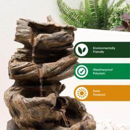 Streetwize Solar Water Feature - Rock Stack Water Fountain - thumbnail 4