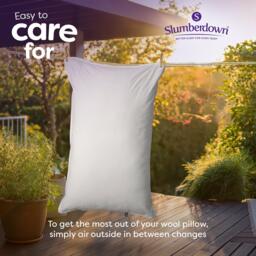 Slumberdown Wonderful Wool Medium Support Pillow - thumbnail 8