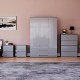 Lassic Vida Designs Glinton Gloss 4 Piece Bedroom Set 7 - thumbnail 3