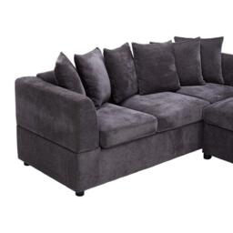 Kabinet UK Chenille Upholstered 3-Seater Sectional Sofa with - thumbnail 7