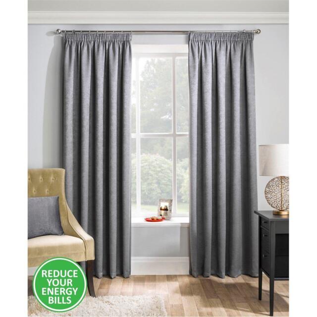 Enhanced Living Matrix Thermal Room Darkening Tape Top Curtain - image 1