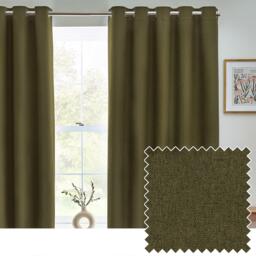 Furn Dawn Textured Blackout Eyelet Curtains - thumbnail 3