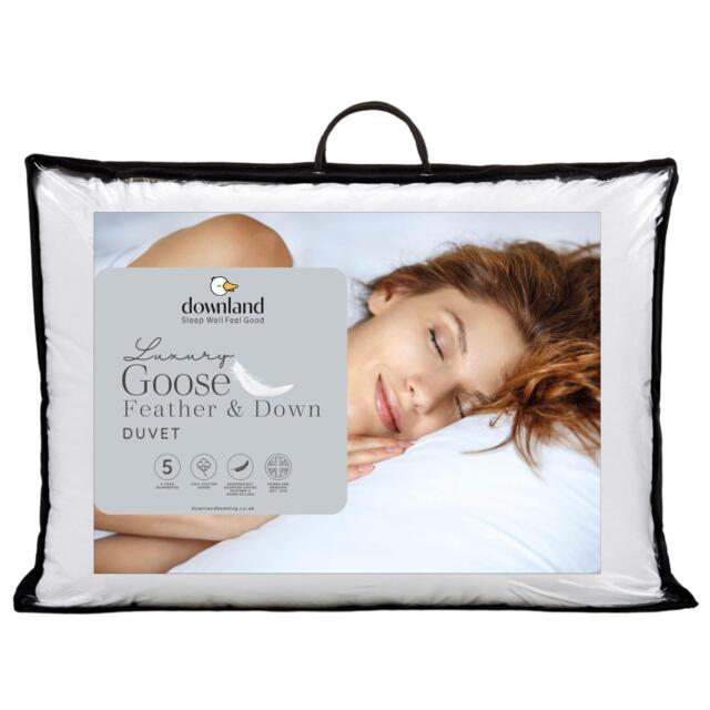 Downland Luxury Cotton Goose Feather & Down 10.5tog Duvet - image 1