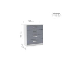 Birlea Lynx 4 Drawer Chest - thumbnail 3