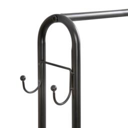 House of Home Clothes Stand Two Shelves in Black Powder Coat - thumbnail 5