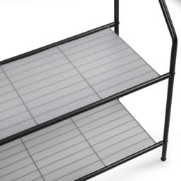 House of Home Clothes Stand Two Shelves in Black Powder Coat - thumbnail 6