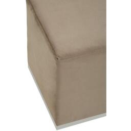 Interiors by Premier Hagen Mink And Silver Square Stool - thumbnail 4