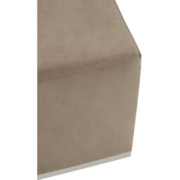 Interiors by Premier Hagen Mink And Silver Square Stool - thumbnail 5