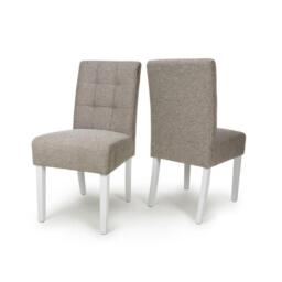 Shankar Set of 2 Moseley Weave Mocha Dining Chairs - thumbnail 6