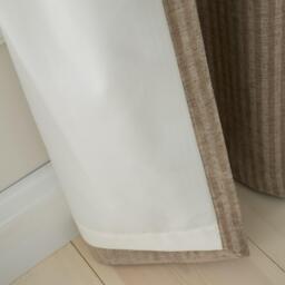 Bianca Chenille Stripe Lined Eyelet Curtains - thumbnail 5