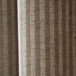 Bianca Chenille Stripe Lined Eyelet Curtains - thumbnail 3