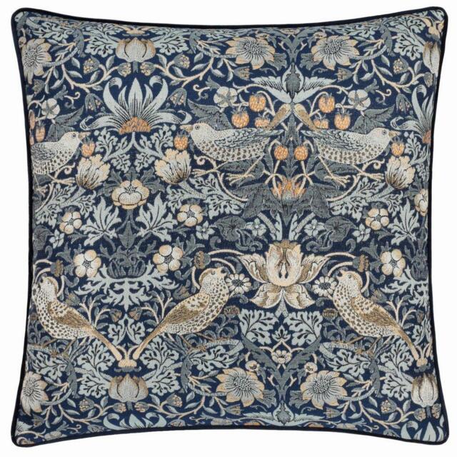 Morris and Co Strawberry Thief Piped Jacquard Feather Filled Cus - image 1