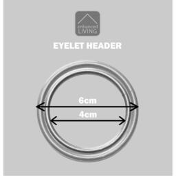 Enhanced Living Vogue Cream Thermal Room Darkening Curtains Eyelet - thumbnail 5
