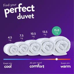 Slumberdown Winter Warm 15 Tog Duvet - thumbnail 7