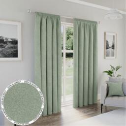 Enhanced Living Dallas 100% Blackout Textured Readymade Curtains - thumbnail 1