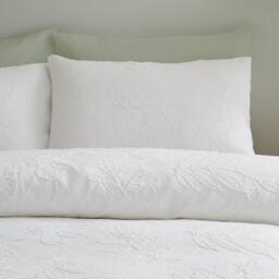 Catherine Lansfield Jacquard Leaves Duvet Cover Set - thumbnail 2