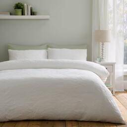 Catherine Lansfield Jacquard Leaves Duvet Cover Set - thumbnail 1
