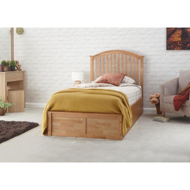 GFW GFW Madrid Wooden Ottoman Storage Bed 90cm - image 1