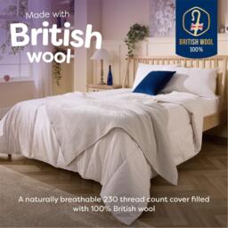 Slumberdown Wonderful Wool 375gsm Medium Duvet - thumbnail 2