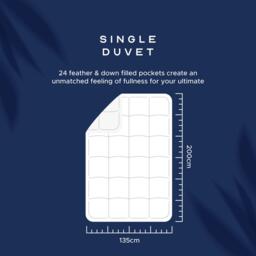 Snuggledown Hungarian Goose Down 4.5 Tog Duvet + 2 Pillows - thumbnail 6