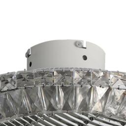 Kabinet UK Round Crystal Flush Mount LED Ceiling Fan Light - thumbnail 4
