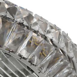 Kabinet UK Round Crystal Flush Mount LED Ceiling Fan Light - thumbnail 3